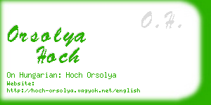 orsolya hoch business card